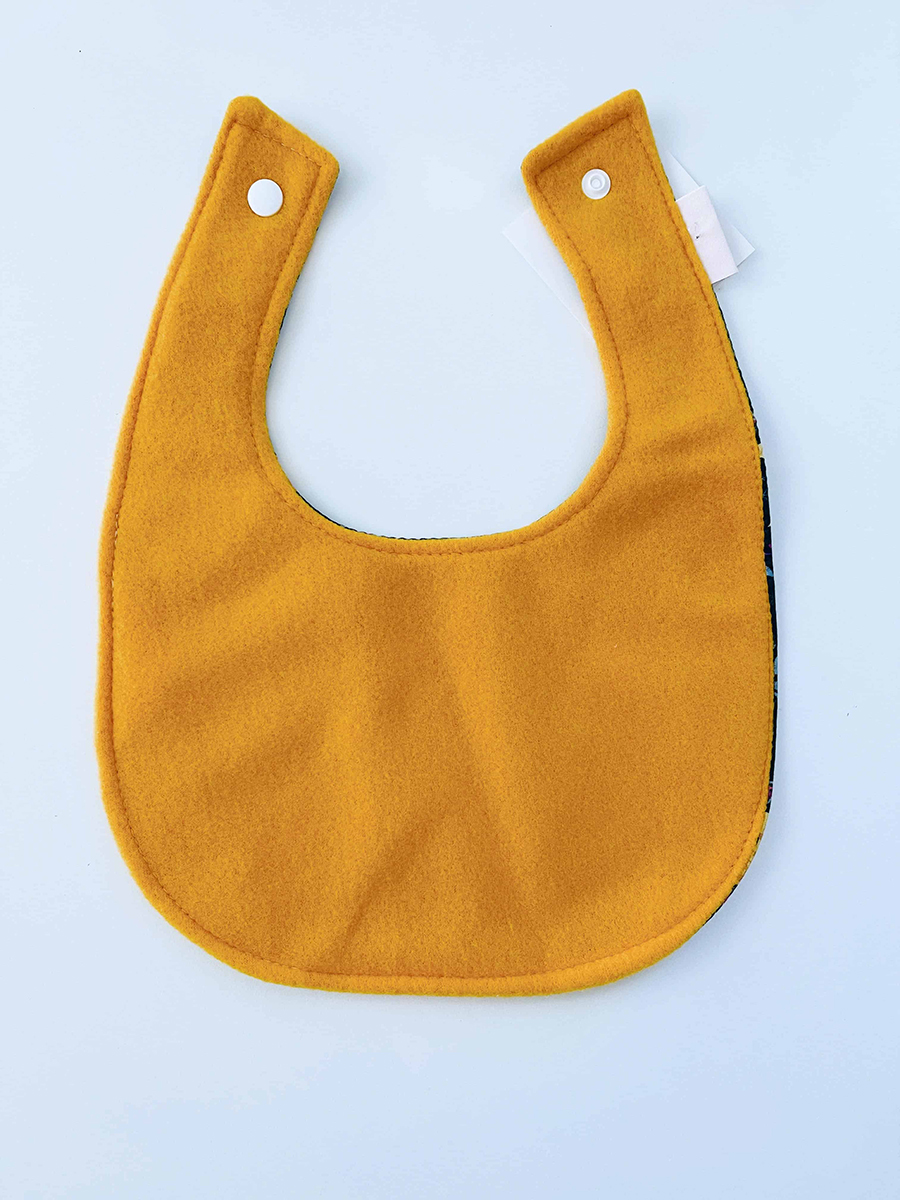 fleece lined baby bib