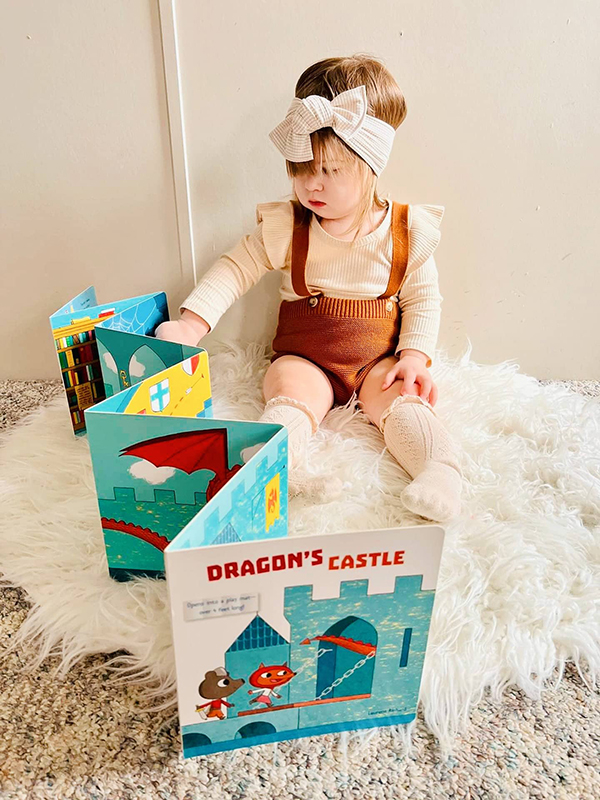 castle themed baby board book