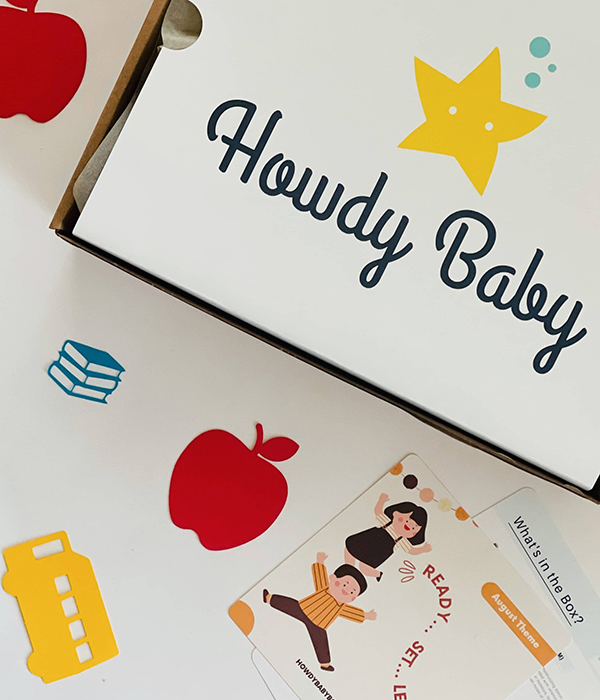 August 2023 Howdy Baby boxes for new moms unboxing reveal