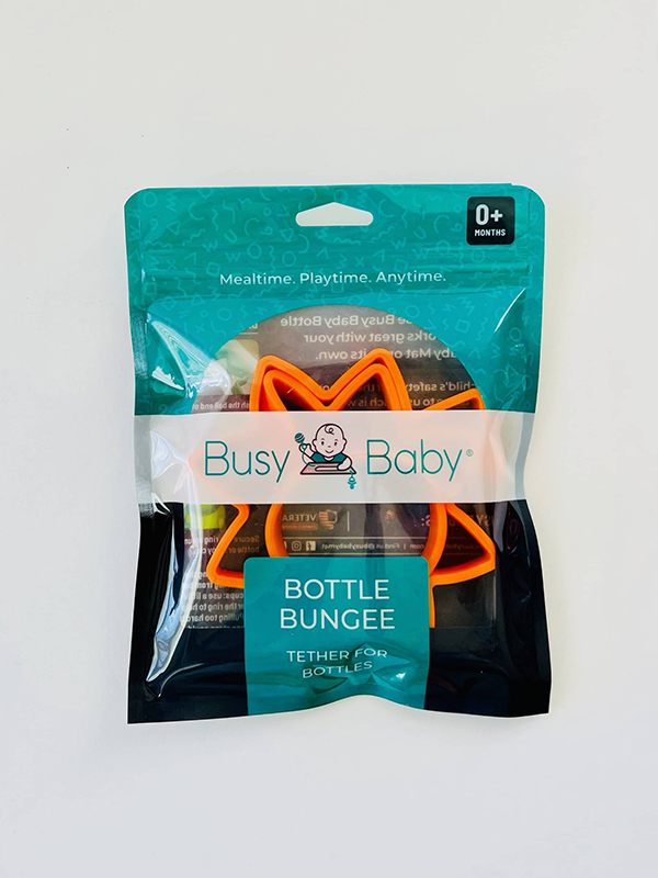 baby bottle bungee from the Howdy Baby toy and activity subscription box