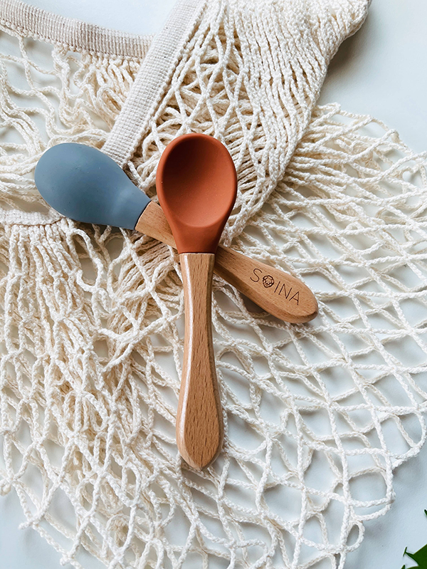 bamboo spoon set for babies and toddlers