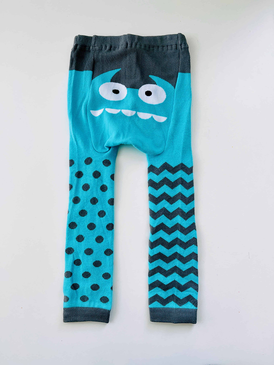 blue monster leggings for baby