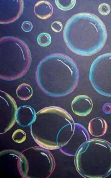 bubble beginner kids art