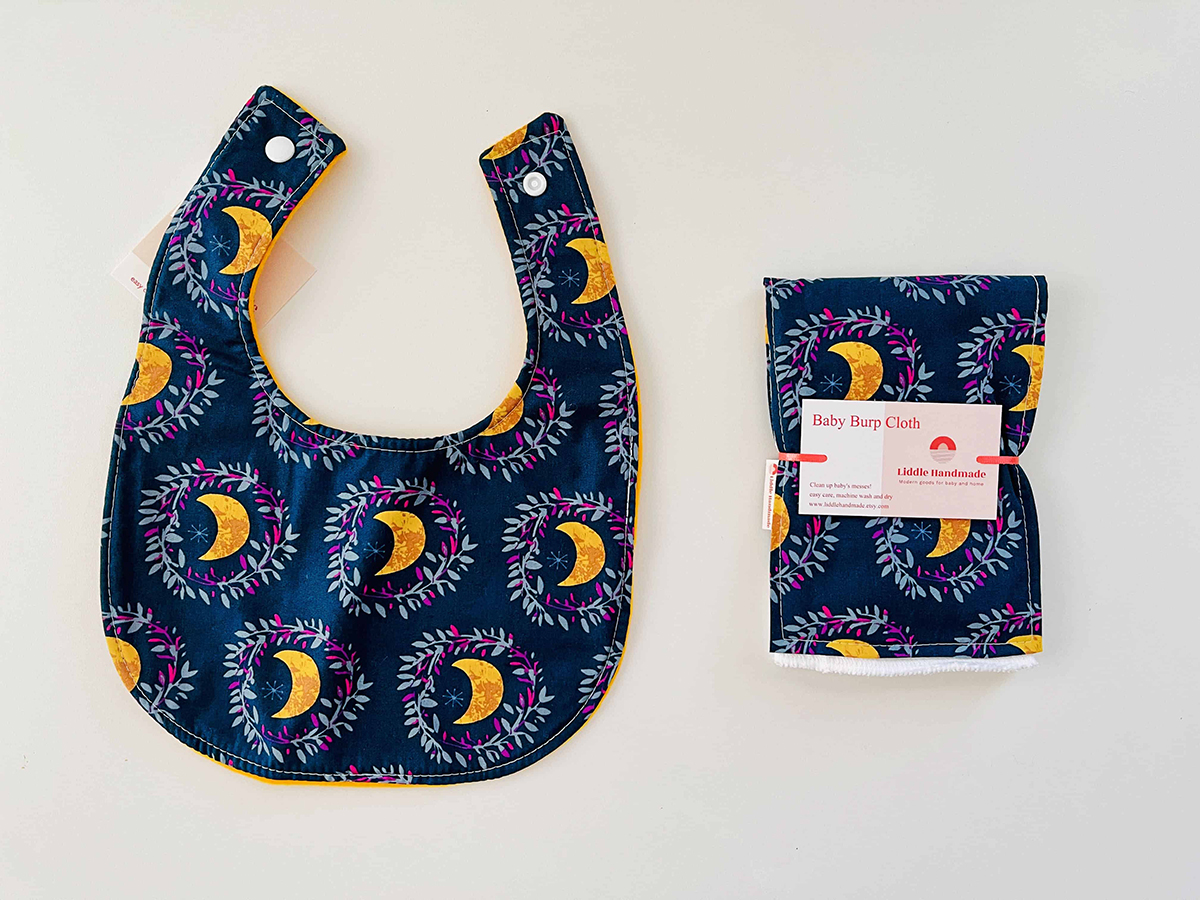 bib and burp cloth for babies