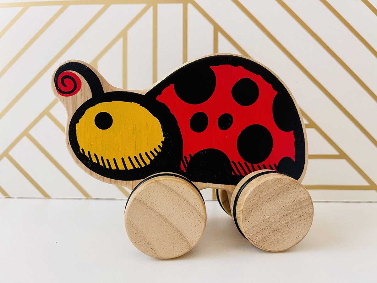 car seat toys infant lady bug