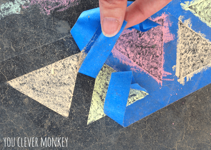 Abstract Sidewalk Chalk Art - Amazing Mess