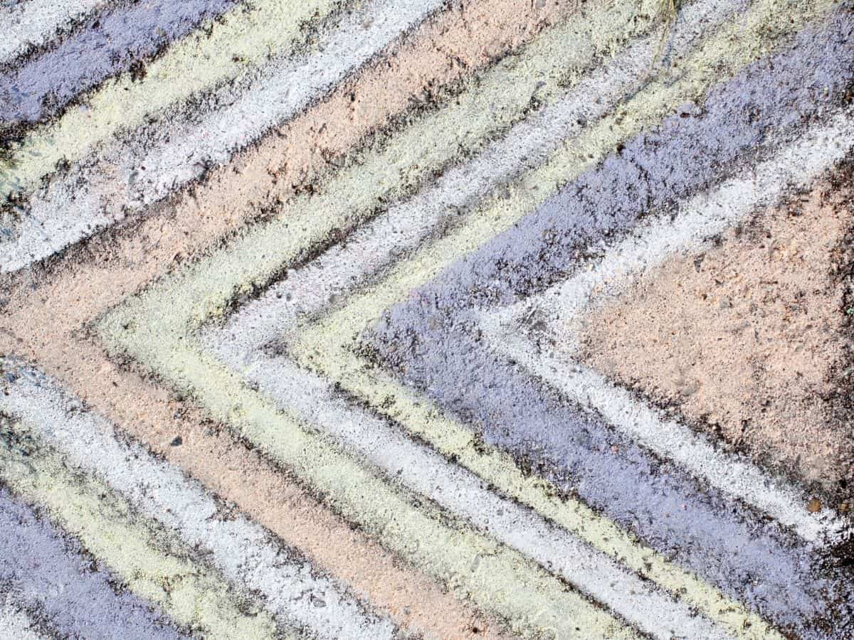 chevron stripe chalk patterns