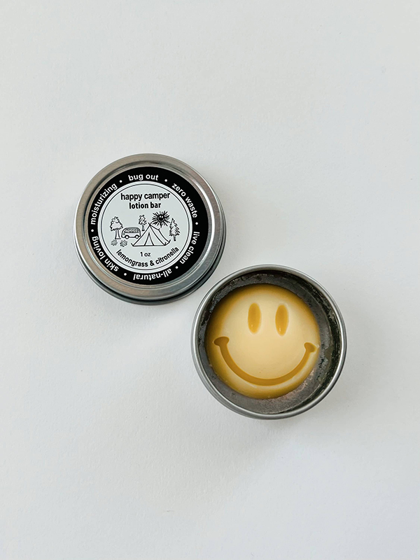 happy camper lotion bar from Howdy Baby children's subscription box