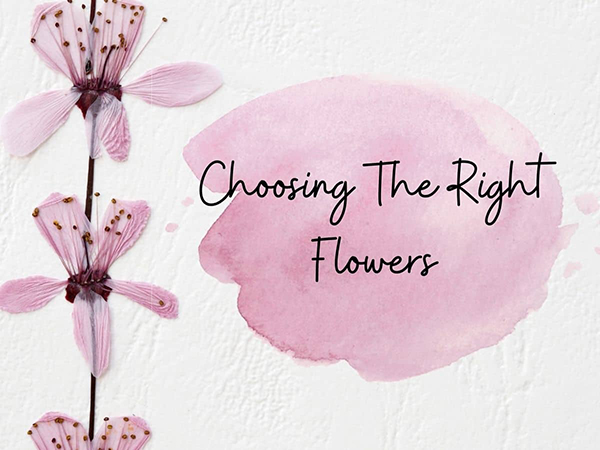 choosing the right flowers