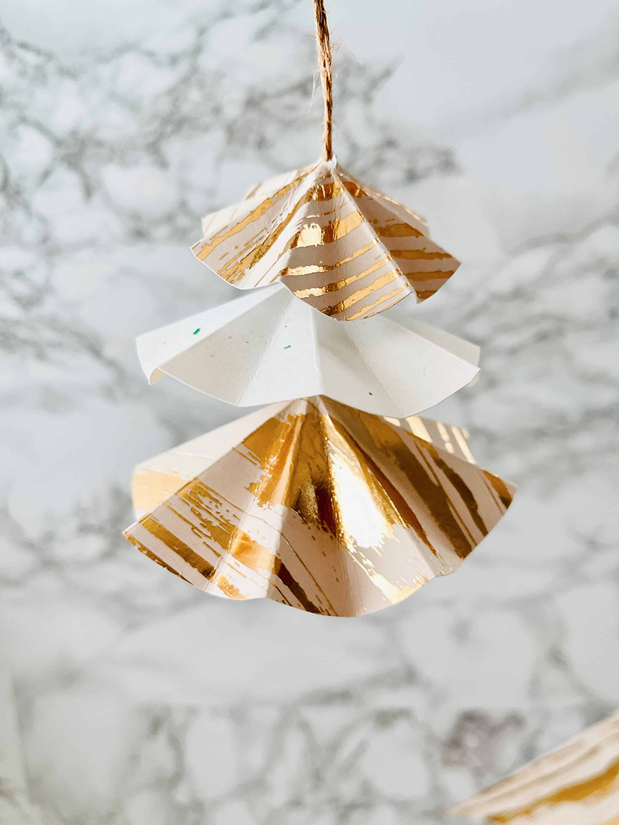 christmas paper ornament