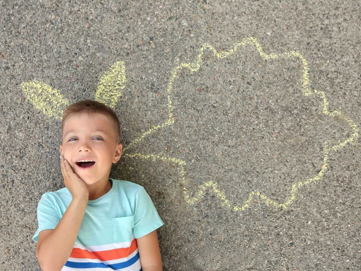 comic book chalk ideas for kids