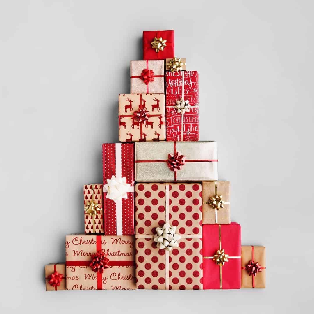 Green and Pink Christmas Gift Wrap Ideas - Persia Lou