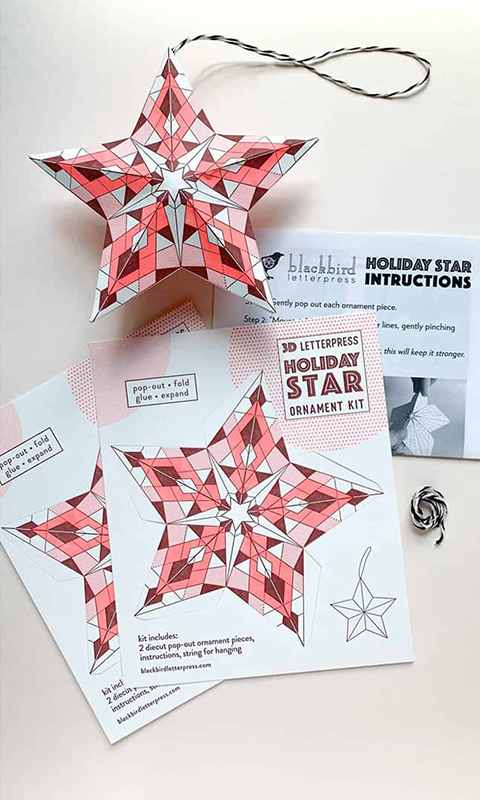 diy star ornament kids craft kit