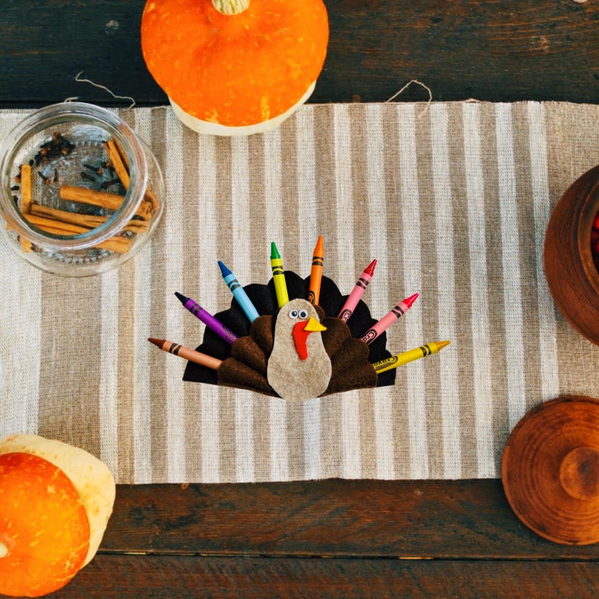 felt turkey eco friendly gift idea for thanksgiving