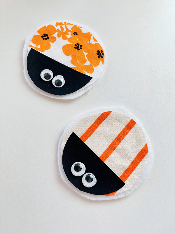 fabric magnet ladybugs