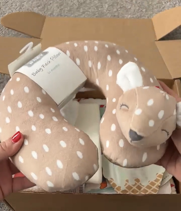fawn baby neck pillow