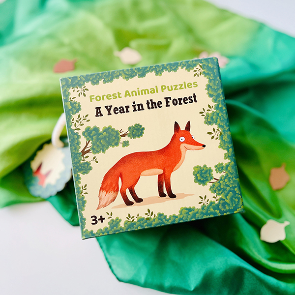 a year in the forest woodland puzzle for kids