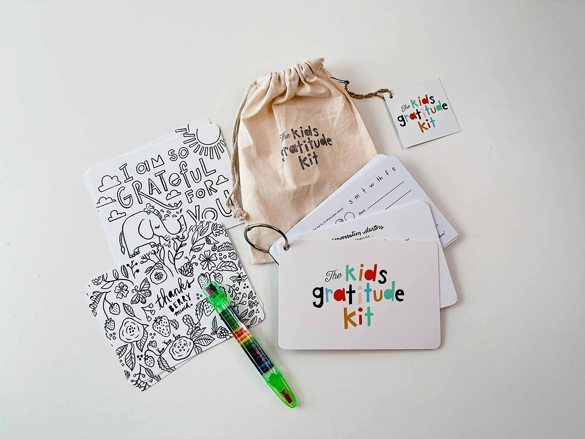kids gratitude journal kit