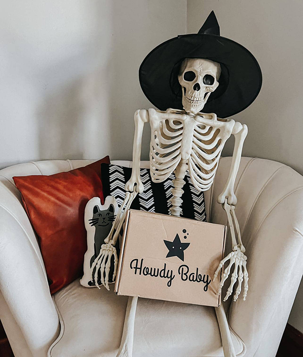 Halloween activity preschool unboxing Howdy Baby Box October 2022