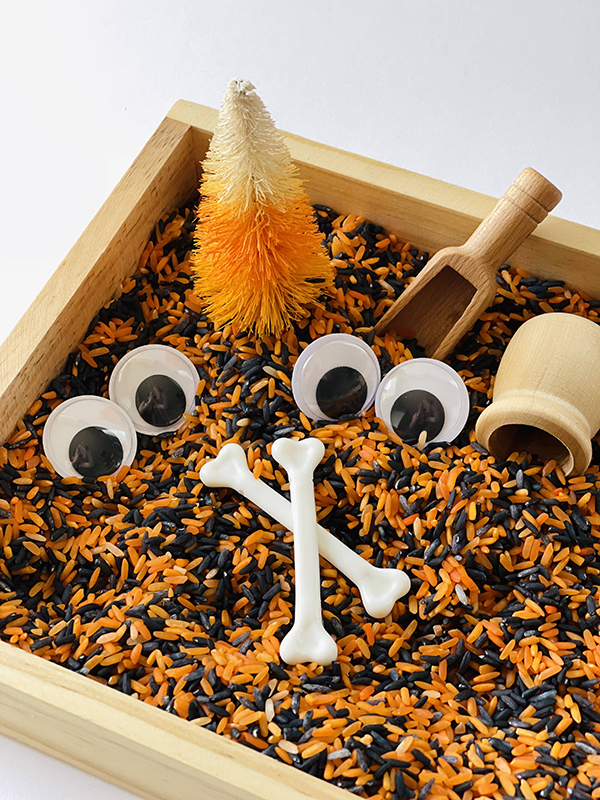 Halloween sensory bin