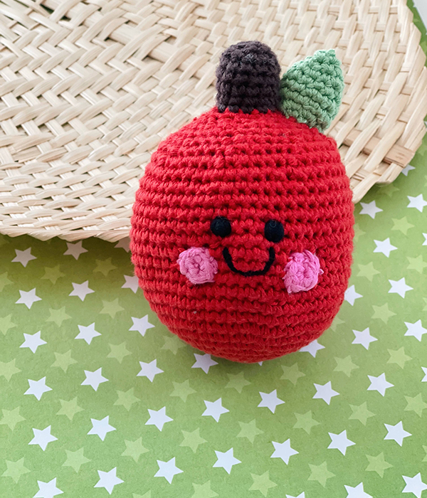 happy apple baby rattle toy