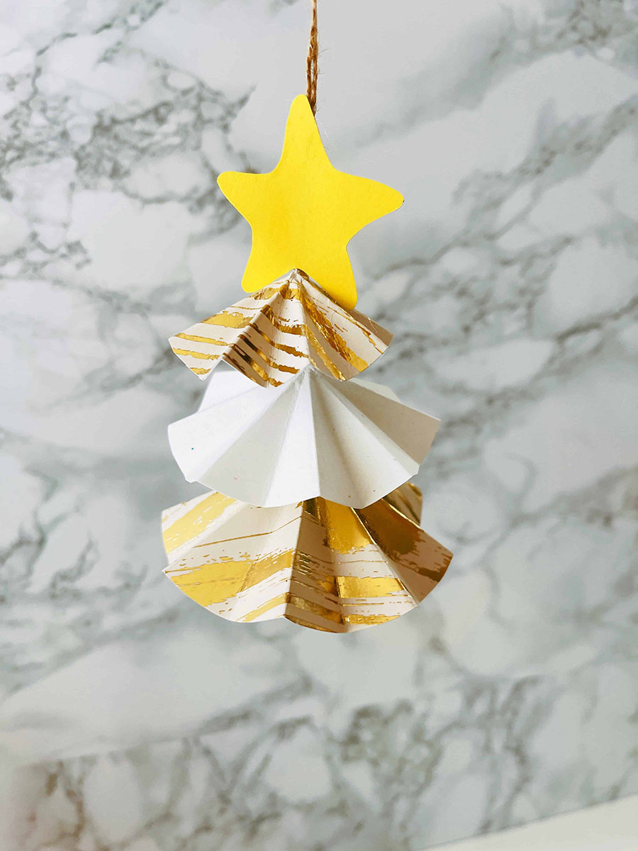 how to make paper ornament diy tutorial