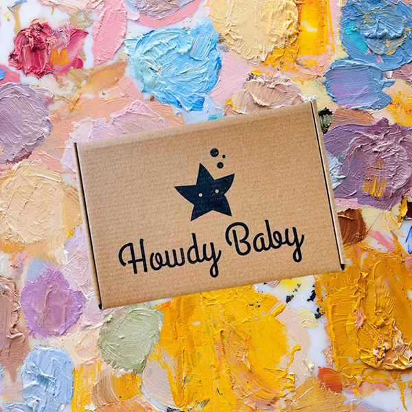 the February 2023 Howdy Baby Box art inspired theme