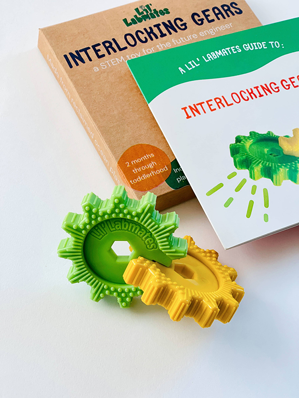 interlocking gears baby stem toy