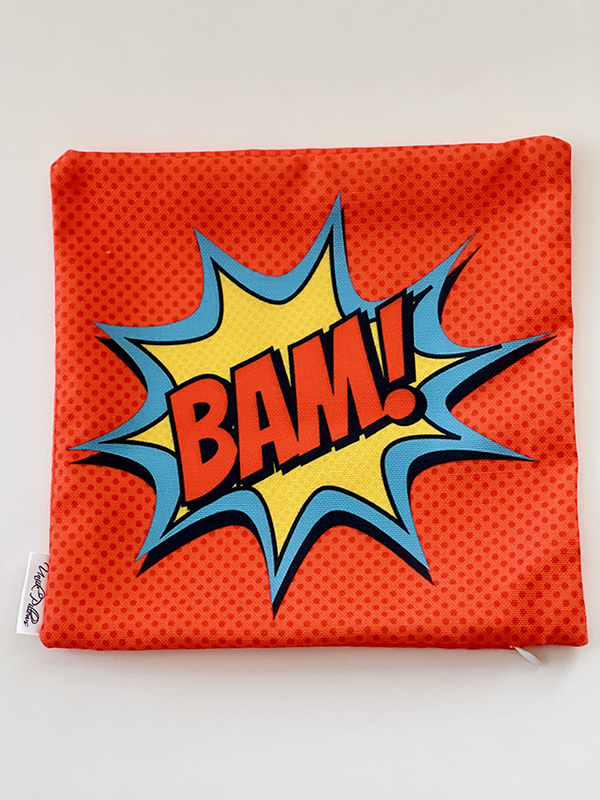 comic book themed pillow case cover for kids