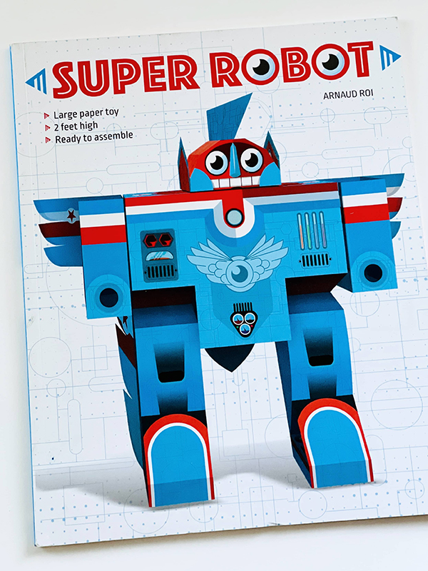 kids robot puzzle book