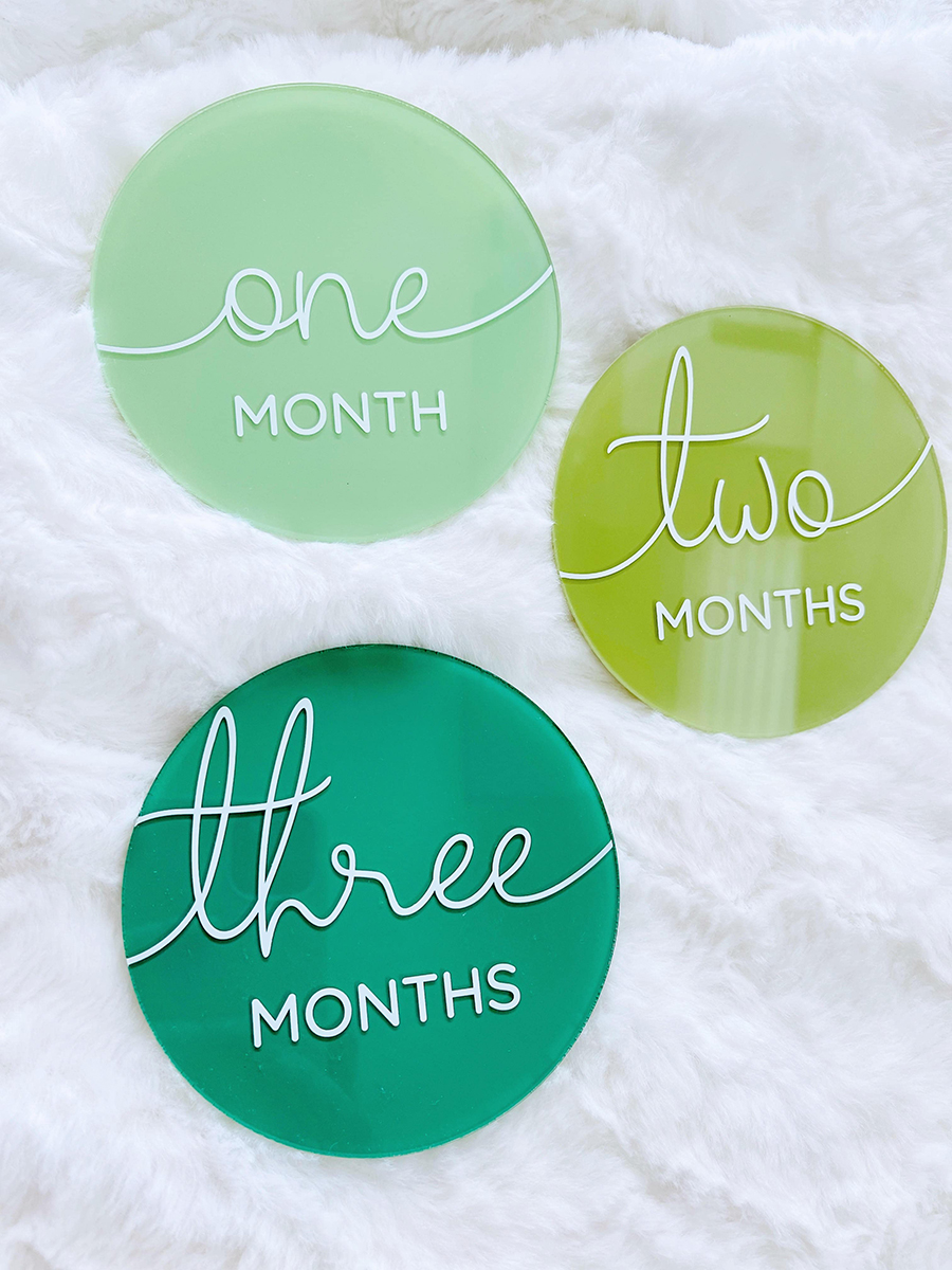 milestone markers gift for new mom