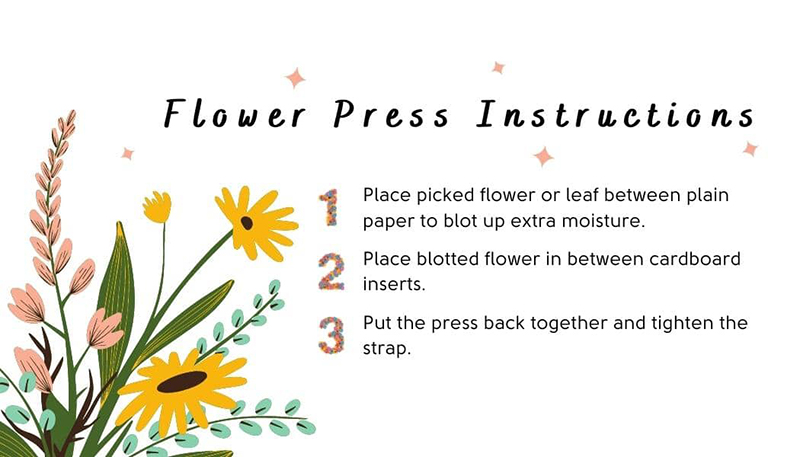 mini flower press kit instructions