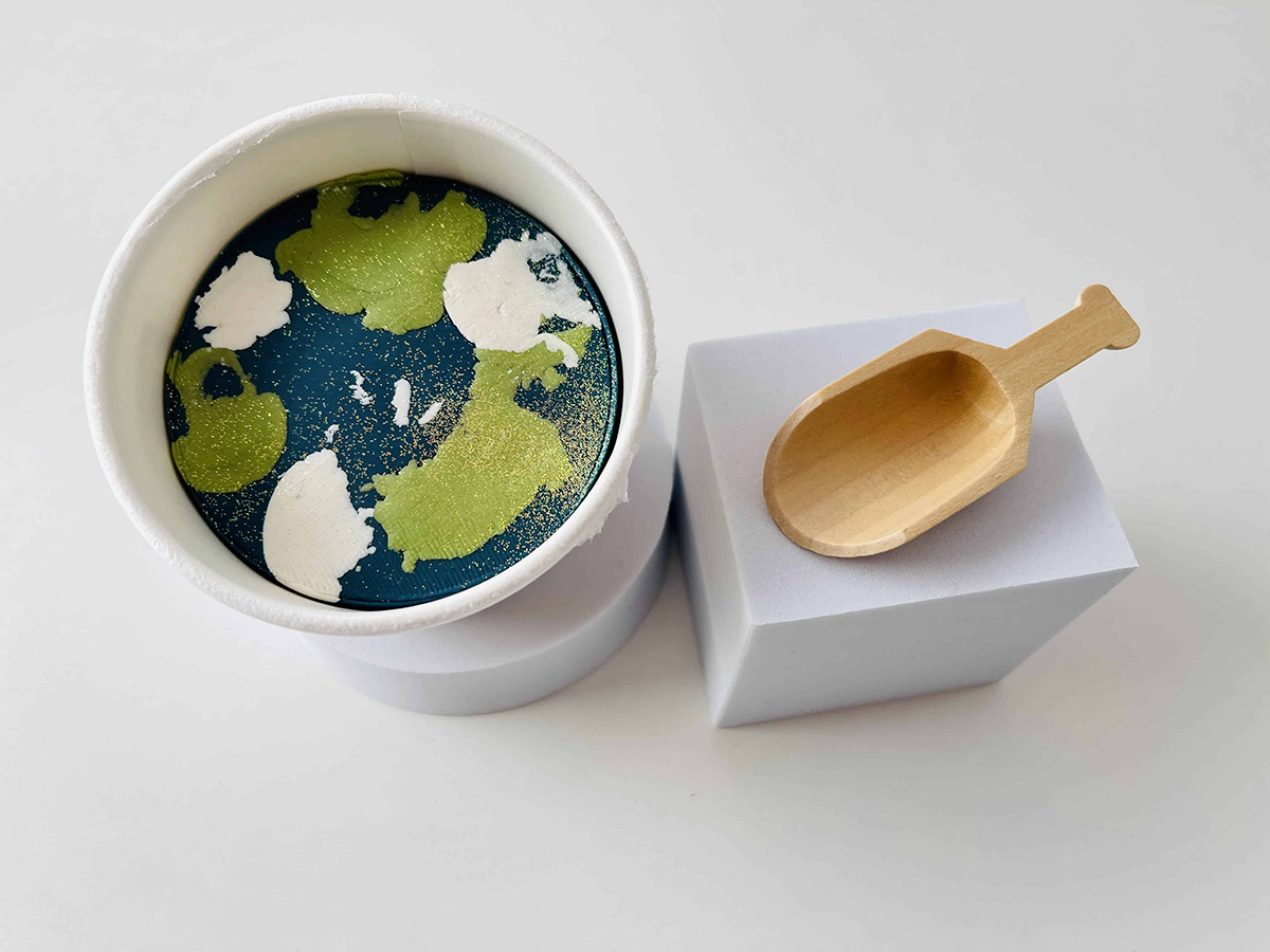 earth inspired cup of all-natural play dough