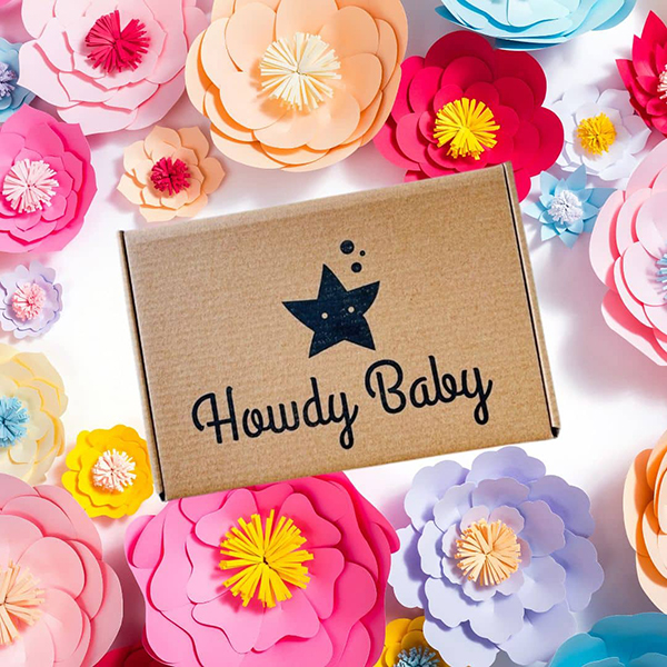 Howdy Baby monthly subscription box for moms and kids