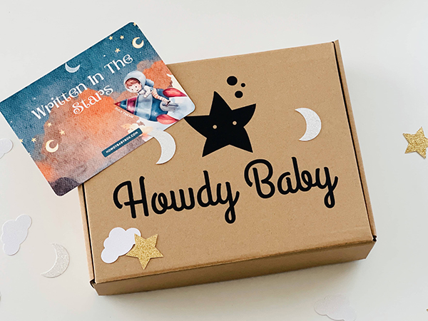 Howdy Baby Box July 2024 monthly subscription boxes for families theme card