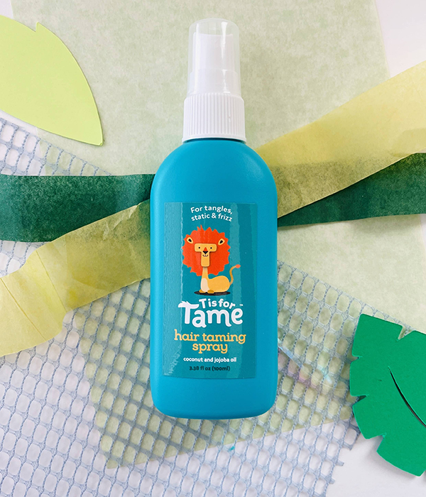 hair taming spray for babies from the July 2023 Howdy Baby newborn baby boxes