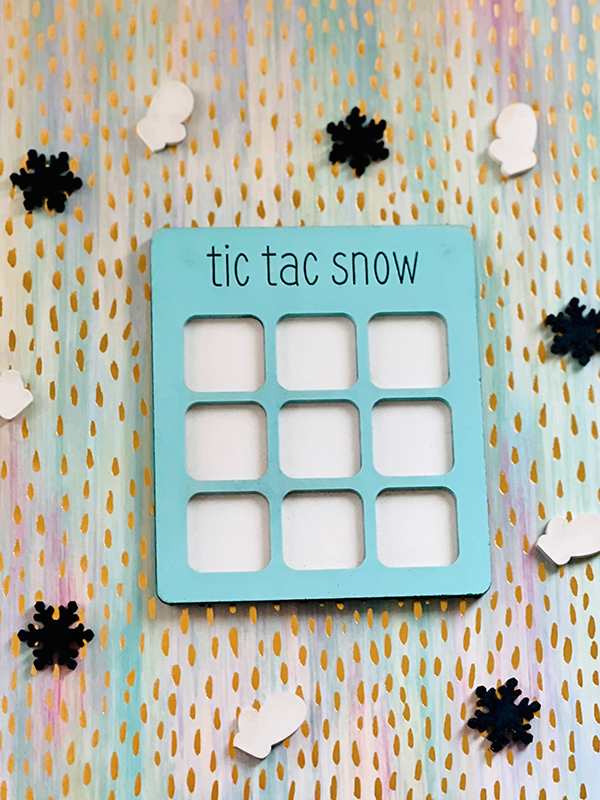tic tac toe snow winter themed offline game for kids