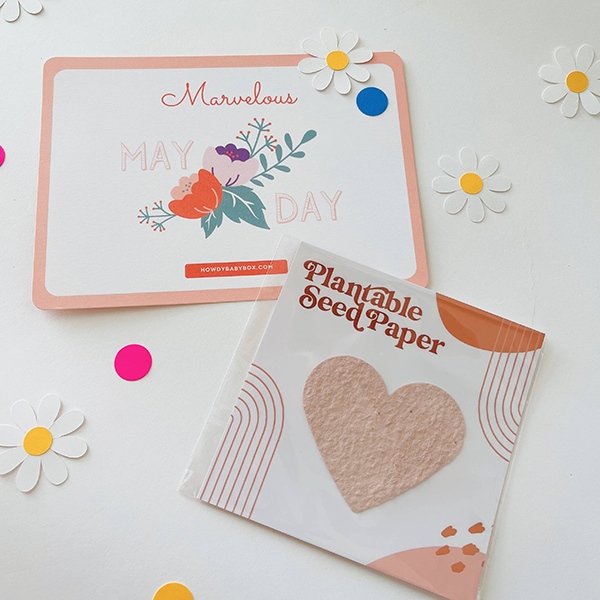 paper seed heart card that you can plant and grow flowers with