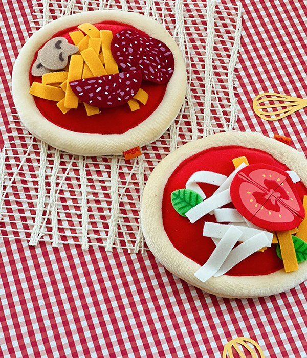 pretend play food felt pizza