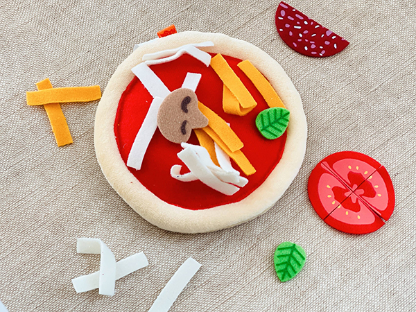 play food pizza kids toy for open ended play