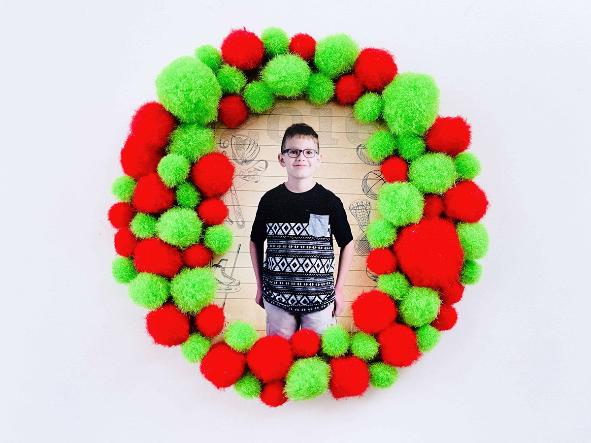 pom pom christmas ornament