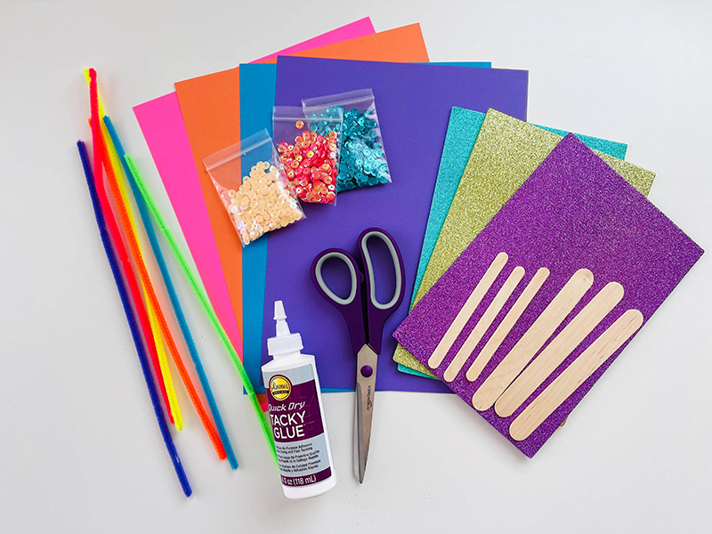 supplies to make popsicle crafts for kids