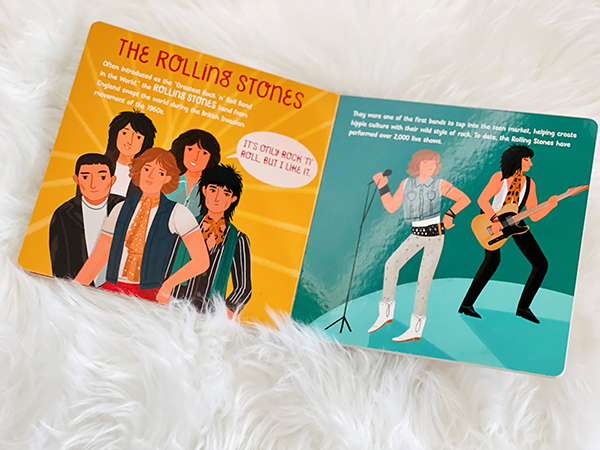 rock themed baby book from the June 2023 Howdy Baby pregnancy subscription box