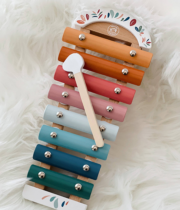 toddler xylophone toy from the Howdy Baby pregnancy subscription box
