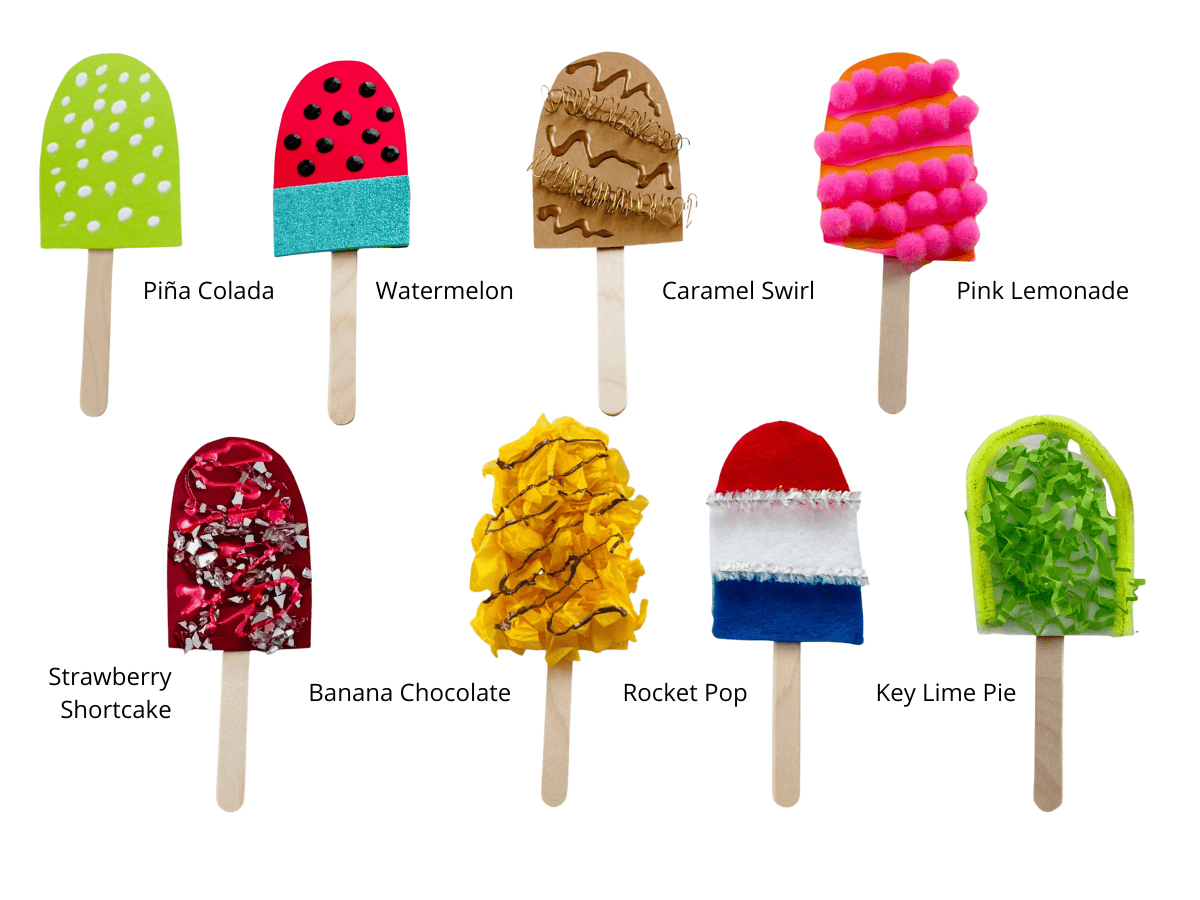 pretend play popsicle flavors