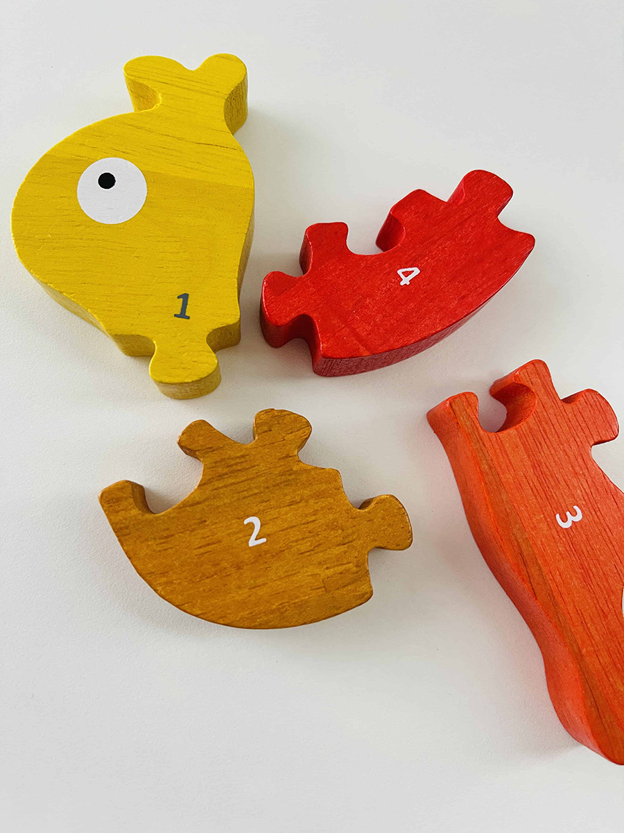 spring snail puzzle blocks for kids