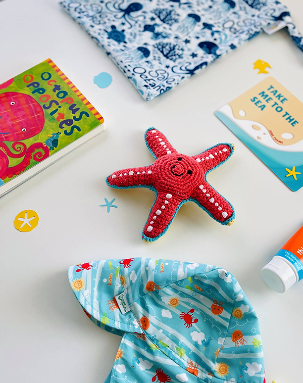 starfish rattle for infants and toddlers