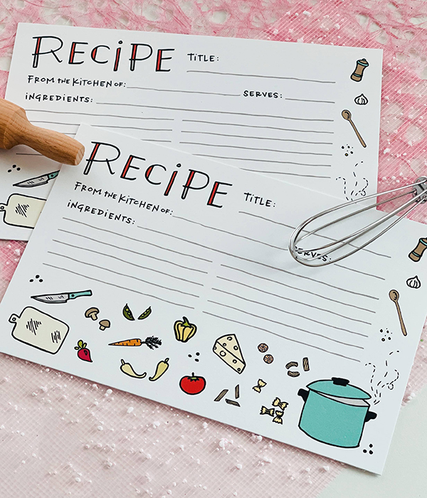 flavor to savor recipe cards