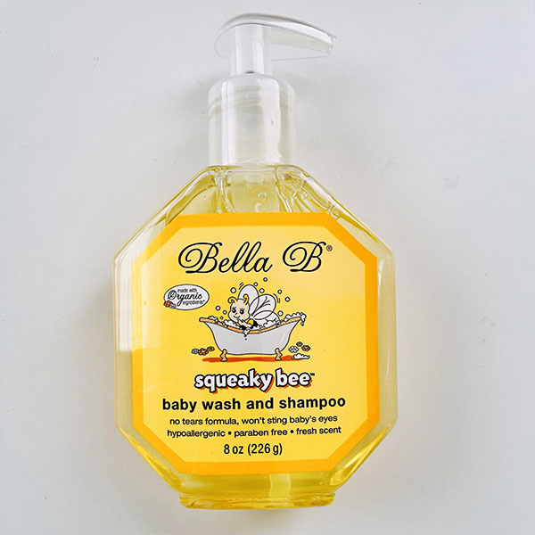 squeaky bee safe baby hair and body wash