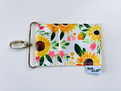 sani clip in yellow floral from bee subscription box